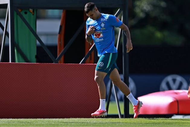 28th May 2026; Teresopolis, Brazil: Bruno Guimaraes of Brazil during a training session at the Granja Comary training center in Teresopolis, Rio de Janeiro, Brazil, on May 28, 2026, ahead of the FIFA World Cup, WM, Weltmeisterschaft, Fussball 2026 HeulerxAndrey