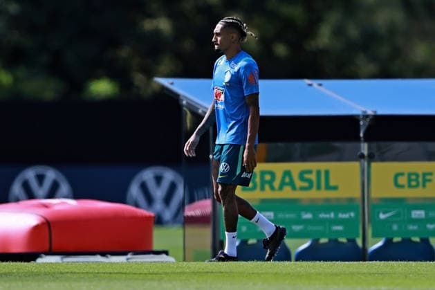 28th May 2026; Teresopolis, Brazil: Raphinha of Brazil during a training session at the Granja Comary training center in Teresopolis, Rio de Janeiro, Brazil, on May 28, 2026, ahead of the FIFA World Cup, WM, Weltmeisterschaft, Fussball 2026 HeulerxAndrey