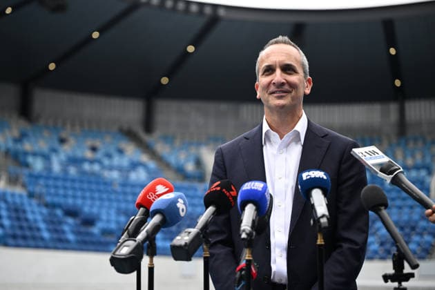 TENNIS AUSTRALIA ANDREW ABDO, Incoming Tennis Australia CEO Andrew Abdo during a Tennis Australia press conference, PK, Pressekonferenz at KIA Arena, in Melbourne, Friday, May 29, 2026. ( NO ARCHIVING MELBOURNE VICTORIA AUSTRALIA  Copyright: xJOELxCARRETTx 20260529147120933087