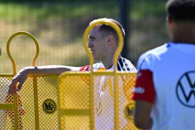 Nico SCHLOTTERBECK (GER), Aktion,Einzelbild,angeschnittenes Einzelmotiv,Portraet,Portrait,Porträt. Deutsche Fussball Nationalmannschaft,WM Vorbereitung, Trainingslager in Herzogenaurach am 28.05.2026.