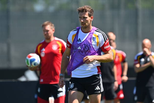 Leon GORETZKA (GER), Aktion,Einzelbild,angeschnittenes Einzelmotiv,Halbfigur,halbe Figur. Deutsche Fussball Nationalmannschaft,WM Vorbereitung, Trainingslager in Herzogenaurach am 28.05.2026.