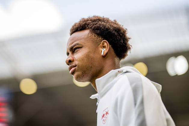 Leipzigs Assan Ouedraogo. Fussball 1. Bundesliga, 34. Spieltag: SC Freiburg - RB Leipzig. 16. Mai 2026: Freiburg, Europa-Park-Stadion. SC Freiburg - RB Leipzig *** Leipzigs Assan Ouedraogo Soccer 1 Bundesliga, Matchday 34 SC Freiburg RB Leipzig 16 May 2026 Freiburg, Europa Park Stadion SC Freiburg RB Leipzig