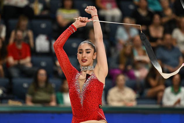 IPA85155643 - BREZALIEVA Eva (BUL) during European Championships in Rhythmic gymnastics, Rhythmische Sportgymnastik, RSG Gymnastics in Varna, Bulgaria, May 29 2026  Copyright: xFilippoxTomasi IPAxSportx xx 85155643