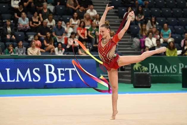 IPA85155680 - DRAGAS Tara (ITA) during European Championships in Rhythmic gymnastics, Rhythmische Sportgymnastik, RSG Gymnastics in Varna, Bulgaria, May 29 2026  Copyright: xFilippoxTomasi IPAxSportx xx 85155680