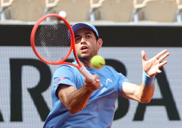 May 29, 2026, Paris, Ile De France, France: NUNO BORGES of Portugal during the match against A. Rublev in the third round of tennis tournament Roland Garros, Paris, France. Paris France - ZUMAc278 20260529_zsp_c278_002 Copyright: xMarcinxCholewinskix