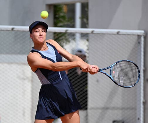 2026 French Open, Roland-Garros - Day 6 PARIS, FRANCE - MAY 29: Zeynep Sonmez of Turkiye in action during the women s doubles second round match on day six of the 2026 French Open at Roland Garros in Paris, France on May 29, 2026. Mustafa Yalcin Anadolu Paris France. Editorial use only. Please get in touch for any other usage.  Copyright: x2026xAnadoluxMustafaxYalcinx