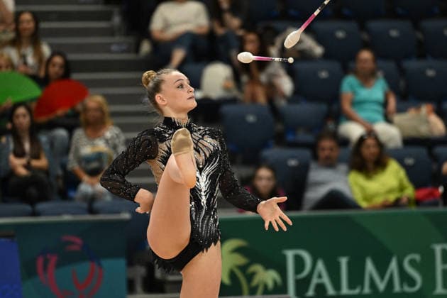 OTHER - Gymnastics - European Championships in Rhythmic gymnastics, Rhythmische Sportgymnastik, RSG Photo by IPA ABACAPRESS.COM85156138 - DRAGAS Tara (ITA) during European Championships in Rhythmic Gymnastics, Gymnastics in Varna, Bulgaria, May 29 2026 Varna Bulgaria  Copyright: xIPAxSport ABACAx