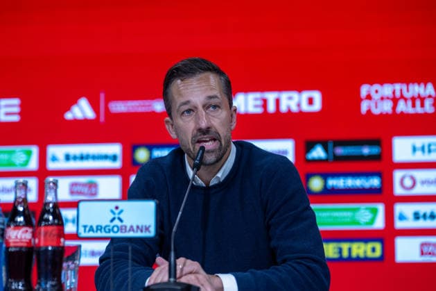 Bjoern Borgerding (Fortuna Duesseldorf, Aufsichtsratsvorsitzende) nimmt Stellung zur vergangenen Saison, zur moeglichen Neuaufstellung und zu den entlassenen Mitarbeitern. Pressekonferenz Fortuna Duesseldorf, Vorstellung des neuen Sportvorstandes, 3. Liga, Fussball, Saison 2026 2027, 28.05.2026 Pressekonferenz Fortuna Duesseldorf, 3. Liga, Saison 2025 2026, 29.05.2026 Duesseldorf Copyright: xEibner-Pressefoto ThomasxHaeslerx EP_THR