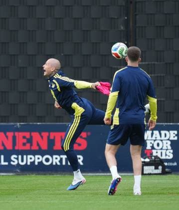 Lyndon Dykes of Scotland Scotland Team Training, Football, Hampden Park, Glasgow, Scotland, UK - 29 May 2026Glasgow Hampden Park United Kingdom EDITORIAL USE ONLY No use with unauthorised audio, video, data, fixture lists, club league logos or live services. Online in-match use limited to 120 images, no video emulation. No use in betting, games or single club league player publications. Copyright: xStuartxWallace Shutterstockx 16902976l