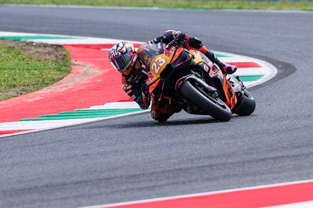 MotoGP GP7 Brembo Grand Prix of Italy - Free Practice - Mugello Circuit 29 05 2026 Enea Bastianini of Italy and Red Bull KTM Tech3 seen during MotoGP GP7 Brembo Grand Prix of Italy - Free Practice at Mugello Circuit in Scarperia e San Piero, Italy Copyright: xBEAUTIFULxSPORTS Carabellix