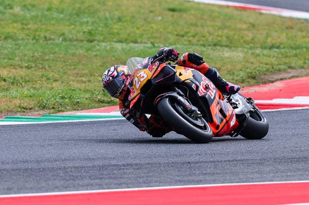 MotoGP GP7 Brembo Grand Prix of Italy - Free Practice - Mugello Circuit 29 05 2026 Enea Bastianini of Italy and Red Bull KTM Tech3 seen during MotoGP GP7 Brembo Grand Prix of Italy - Free Practice at Mugello Circuit in Scarperia e San Piero, Italy Copyright: xBEAUTIFULxSPORTS Carabellix