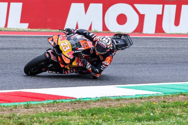 MotoGP GP7 Brembo Grand Prix of Italy - Free Practice - Mugello Circuit 29 05 2026 Enea Bastianini of Italy and Red Bull KTM Tech3 seen during MotoGP GP7 Brembo Grand Prix of Italy - Free Practice at Mugello Circuit in Scarperia e San Piero, Italy Copyright: xBEAUTIFULxSPORTS Carabellix