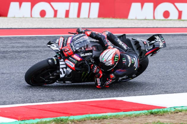 MotoGP GP7 Brembo Grand Prix of Italy - Free Practice - Mugello Circuit 29 05 2026 Marco Bezzecchi of Italy and Aprilia Racing seen during MotoGP GP7 Brembo Grand Prix of Italy - Free Practice at Mugello Circuit in Scarperia e San Piero, Italy Copyright: xBEAUTIFULxSPORTS Carabellix