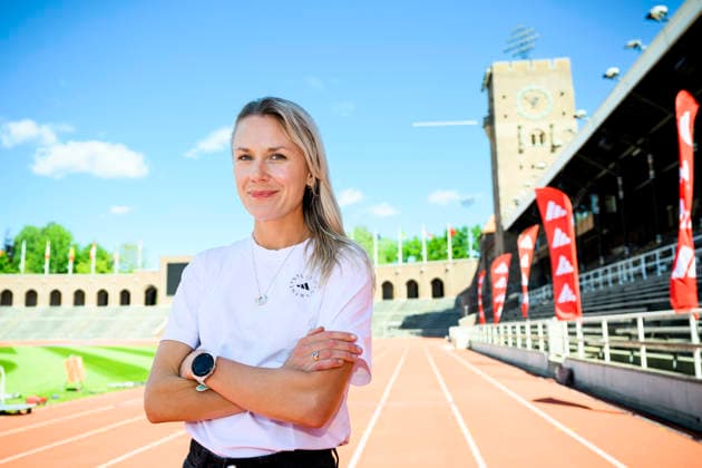 STOCKHOLM, SVERIGE 20260529 Fyrfaldiga svenska mästarinnan Carolina Wikström är pa plats pa Stockholms stadion inför Stockholm Marathon. STOCKHOLM SVERIGE x10060x Copyright: xHenrikxMontgomery TTx STOCKHOLM MARATHON