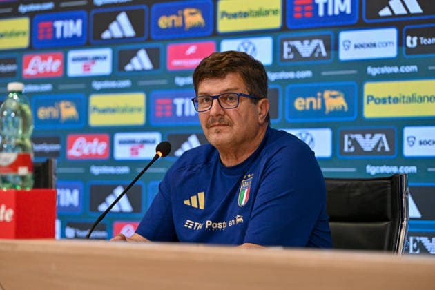 IPA85159934 - Head coach of Italy Silvio Baldini attends the press conference, PK, Pressekonferenz during Press conference of Italy s coach Silvio Baldini, Other in Florence, Italy, May 29 2026  Copyright: xLisaxGuglielmi IPAxSportx xx 85159934