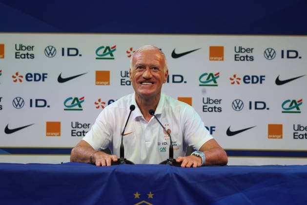 CP LES BLEUS PHOTOPQR LE PARISIEN Jean-Baptiste Quentin (Staff) ; ; 29 05 2026 ; Vendredi 29 mai 2026 Centre d entrainement de l équipe de France de football de Clairefontaine - COnférence de presse du sélectionneur, DIdier Deschamps Clairefontaine, France, may 29th 2026 France coach Dider Deschamps during press conference, PK, Pressekonferenz