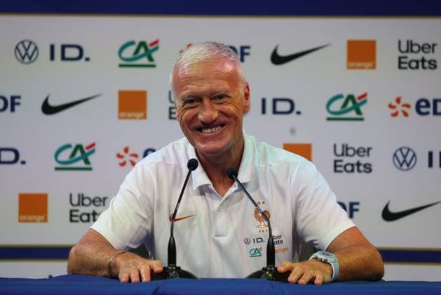 CP LES BLEUS PHOTOPQR LE PARISIEN Jean-Baptiste Quentin (Staff) ; ; 29 05 2026 ; Vendredi 29 mai 2026 Centre d entrainement de l équipe de France de football de Clairefontaine - COnférence de presse du sélectionneur, DIdier Deschamps Clairefontaine, France, may 29th 2026 France coach Dider Deschamps during press conference, PK, Pressekonferenz