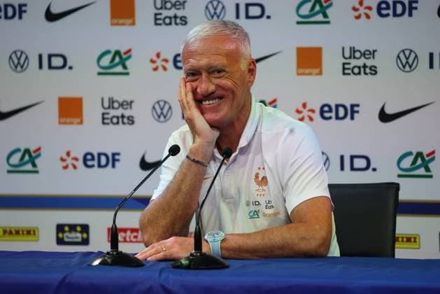 CP LES BLEUS PHOTOPQR LE PARISIEN Jean-Baptiste Quentin (Staff) ; ; 29 05 2026 ; Vendredi 29 mai 2026 Centre d entrainement de l équipe de France de football de Clairefontaine - COnférence de presse du sélectionneur, DIdier Deschamps Clairefontaine, France, may 29th 2026 France coach Dider Deschamps during press conference, PK, Pressekonferenz