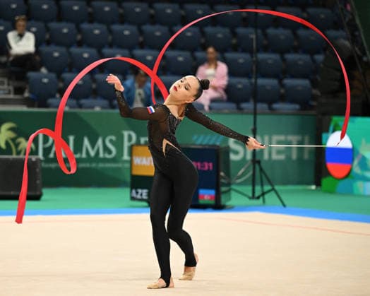 OTHER - Gymnastics - European Championships in Rhythmic gymnastics, Rhythmische Sportgymnastik, RSG Photo by IPA ABACAPRESS.COM85160831 - BORISOVA Mariia (RUS) during European Championships in Rhythmic Gymnastics, Gymnastics in Varna, Bulgaria, May 29 2026 Varna Bulgaria  Copyright: xIPAxSport ABACAx