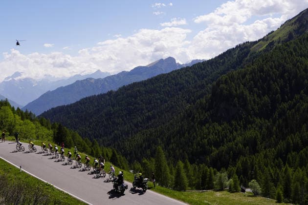 The race during Stage 19 of the Giro d™Italia, from Feltre to Alleghe, Italy, Friday, May 29, 2026.  Copyright: xFabioxFerrari LaPressex