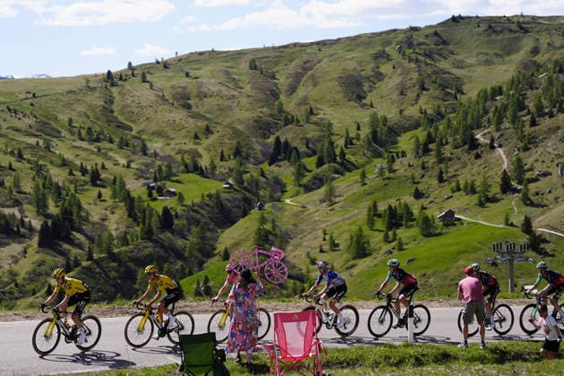 The race during Stage 19 of the Giro d™Italia, from Feltre to Alleghe, Italy, Friday, May 29, 2026.  Copyright: xFabioxFerrari LaPressex