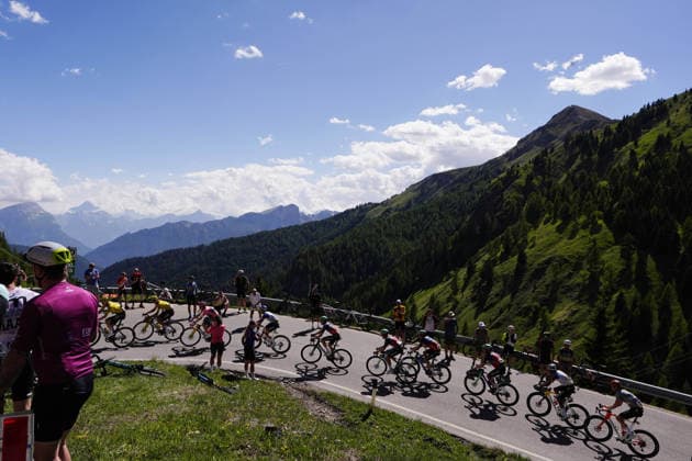 The race during Stage 19 of the Giro d™Italia, from Feltre to Alleghe, Italy, Friday, May 29, 2026.  Copyright: xFabioxFerrari LaPressex
