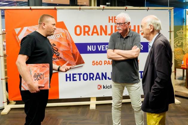 ZEIST , 29-05-2026 , Kick uitgevers , Book presentation het Oranjeshirt , A group of collectors and journalists documented the complete history of the Dutch national team, Nationalteam in words and images, from the first national selection in 1894 to the present day. Book presentation het Oranjeshirt  x204033243x Copyright: