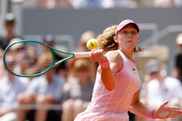 May 29, 2026, Paris, Paris, France: Mirra ANDREEVA (RUS) in action during the tennis Grand Slam of Roland Garros 2026, at Roland Garros Stadium - on May 29 2026 .Paris - France Tennis Grand Slam Of Roland Garros 2026  - ZUMAb253 20260529_zsp_b253_147 Copyright: xLoicxBaratouxx