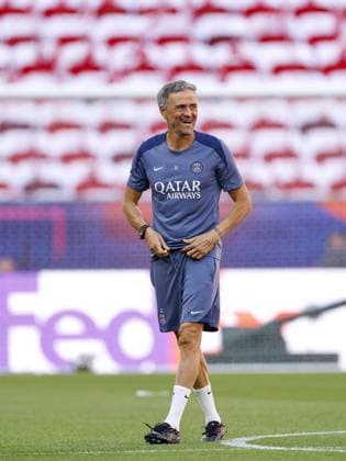 BUDAPEST - Paris Saint-Germain manager Luis Enrique during the MD-1 training session ahead of the UEFA Champions League final between Paris Saint-Germain and Arsenal FC at the Puskas Arena on 29 May 2026, Budapest, Hungary. MAURICE VAN STEEN ANP UEFA Champions League Final 2026 2025-2026 xVIxANPxSportx xMauricexvanxSteenxIVx 559600146 originalFilename: 559600146.jpg