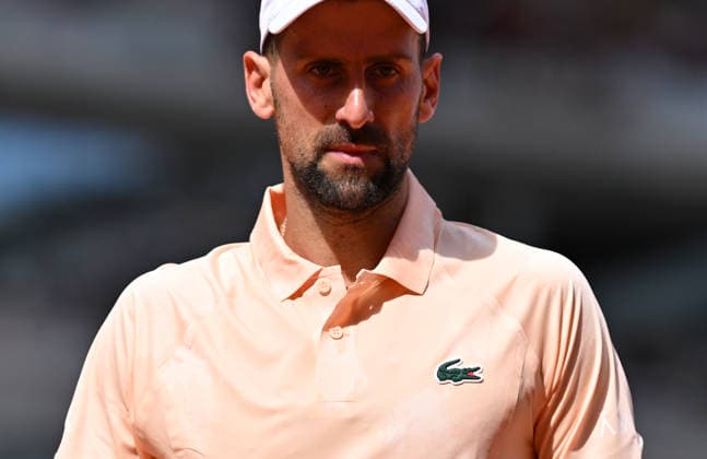 2026 French Open, Roland-Garros - Day 6 PARIS, FRANCE - MAY 29: Novak Djokovic of Serbia in action against Joao Fonseca of Brazil during their Men s Singles third round match on Day Six of the 2026 French Open at Roland Garros in Paris, France on May 29, 2026. Mustafa Yalcin Anadolu Paris France. Editorial use only. Please get in touch for any other usage.  Copyright: x2026xAnadoluxMustafaxYalcinx