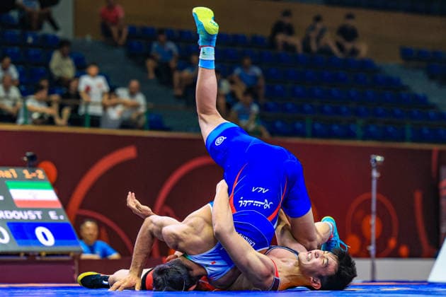 U17, U 17 Wrestling Asian Championships 71kg GR - Baiel Bakytbekovich Nuraliev (KGZ) df. Esmaeil Ebrahim Zaherdoust (IRI)