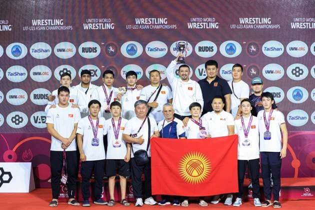U17, U 17 Wrestling Asian Championships Podium Team GR - Silver: Kyrgyzstan