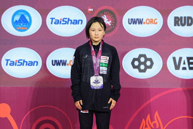 U17, U 17 Wrestling Asian Championships Podium 40kg WW - Silver: An Nakanishi (JPN)