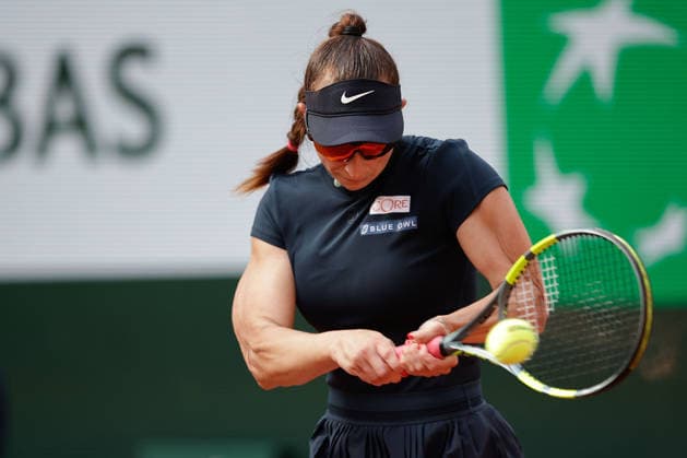 French Open - Tamara Korpatsch (GER) in action during at the 2026 Roland-Garros tournament in Paris, FRANCE, on May 29 - 2026 Copyright: AntonioxBorga