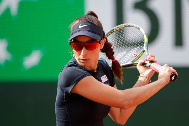 French Open - Tamara Korpatsch (GER) in action during at the 2026 Roland-Garros tournament in Paris, FRANCE, on May 29 - 2026 Copyright: AntonioxBorga
