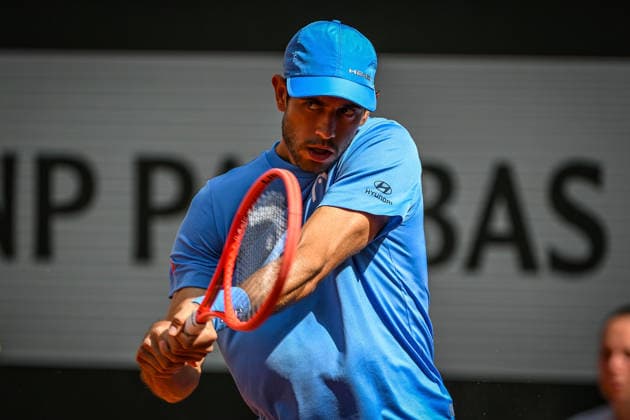 French Open - Nuno Borges (POR) in action during at the 2026 Roland-Garros tournament in Paris, FRANCE, on May 29 - 2026 Copyright: AntonioxBorga
