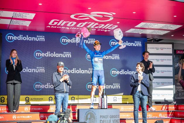IPA85164960 - Giulio Ciccone (ITA) Maglia Azzurra - Giro D Italia 2026 Stage 19. Finish in Piani di Pezze in Alleghe (BL). On May 29 2026.  Copyright: xRiccardoxSpadettoxDexPaulis IPAxSportx xx 85164960