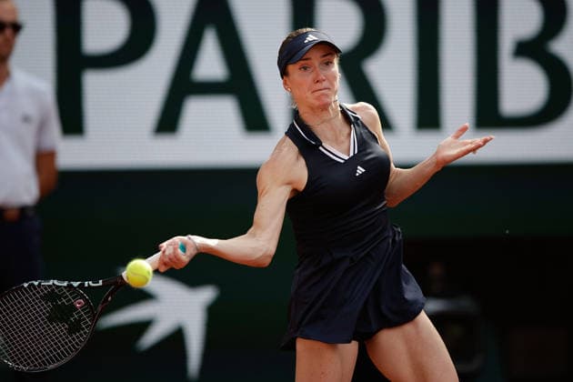 French Open - Elina Svitolina (UKR) in action during at the 2026 Roland-Garros tournament in Paris, FRANCE, on May 29 - 2026 Copyright: AntonioxBorga