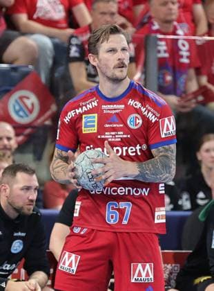 29.05.2026 - Handball - 1. Bundesliga DAIKIN HBL - Saison 2025 2026 - 33. Spieltag: HC Erlangen Metropolregion Nürnberg HCE - Bergischer HC - DaMa - xdaxmax - Hampus Olsson (67, HC Erlangen HCE )