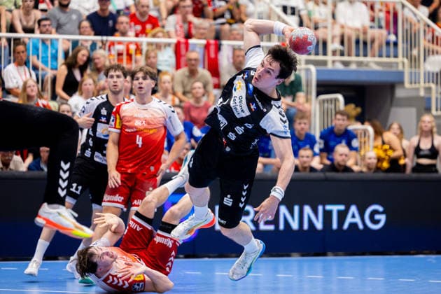 29.05.2026, 33. Spieltag der 2. Handball Bundesliga, TuSEM Essen - HSG Nordhorn-Lingen. Christian Wilhelm (HSG Nordhorn-Lingen). Essen Am Hallo NRW Deutschland xRHR-FOTO DEx Copyright: DennisxEwert RHR-FOTOx RHR-FOTO DE
