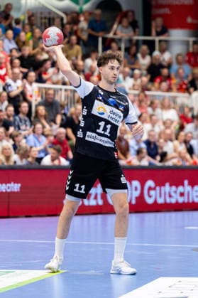 29.05.2026, 33. Spieltag der 2. Handball Bundesliga, TuSEM Essen - HSG Nordhorn-Lingen. Tarek Marschall (HSG Nordhorn-Lingen). Essen Am Hallo NRW Deutschland xRHR-FOTO DEx Copyright: DennisxEwert RHR-FOTOx RHR-FOTO DE