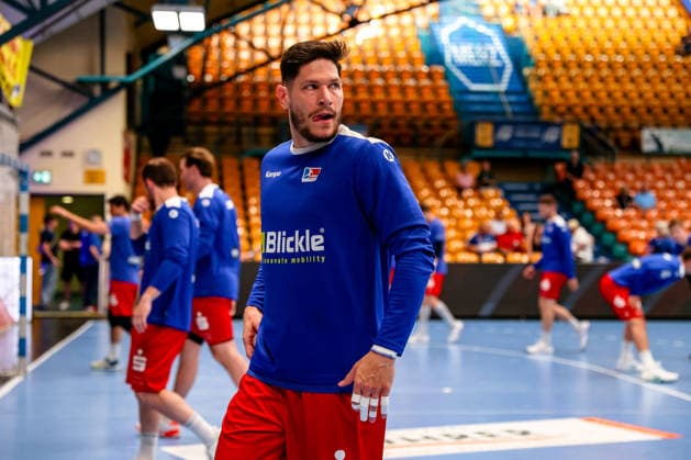 Csaba Leimeter (HBW Balingen-Weilstetten, 55) beim Warm Up vor dem Spiel, Dessau-Rosslauer HV 06 vs. HBW Balingen-Weilstetten, Handball, 2. Bundesliga, 33. Spieltag, Saison 2025 26, 29.05.2026, Dessau-Rosslauer HV 06 vs. HBW Balingen-Weilstetten, Handball, 2. Bundesliga, 33. Spieltag, Saison 2025 26, 29.05.2026 Dessau-Rosslau Copyright: xEibner-Pressefoto LauraxRoemerx EP_LRR