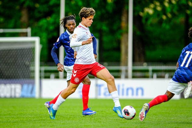UEFA Under-17 European Championship, EM, Europameisterschaft Estonia 2026 Elias Broberg in action during the UEFA Under-17 European Championship Group-A match between France U-17 vs Denmark U-17 national teams, Tallinn Estonia 29.05.2026 Tallinn A Le Coq Arena Estonia Copyright: xMaurixLevandix