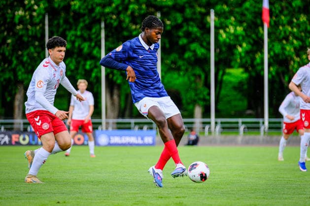 UEFA Under-17 European Championship, EM, Europameisterschaft Estonia 2026 Believe Munongo in action during the UEFA Under-17 European Championship Group-A match between France U-17 vs Denmark U-17 national teams, Tallinn Estonia 29.05.2026 Tallinn A Le Coq Arena Estonia Copyright: xMaurixLevandix