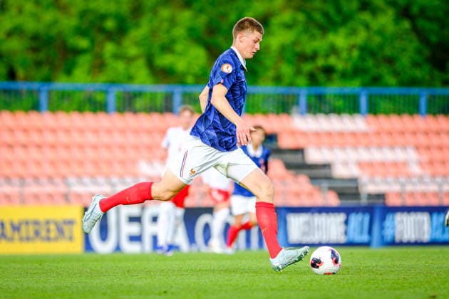 UEFA Under-17 European Championship, EM, Europameisterschaft Estonia 2026 Yoann Becker in action during the UEFA Under-17 European Championship Group-A match between France U-17 vs Denmark U-17 national teams, Tallinn Estonia 29.05.2026 Tallinn A Le Coq Arena Estonia Copyright: xMaurixLevandix