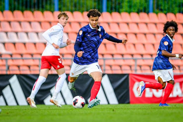 UEFA Under-17 European Championship, EM, Europameisterschaft Estonia 2026 Yanis Addich in action during the UEFA Under-17 European Championship Group-A match between France U-17 vs Denmark U-17 national teams, Tallinn Estonia 29.05.2026 Tallinn A Le Coq Arena Estonia Copyright: xMaurixLevandix