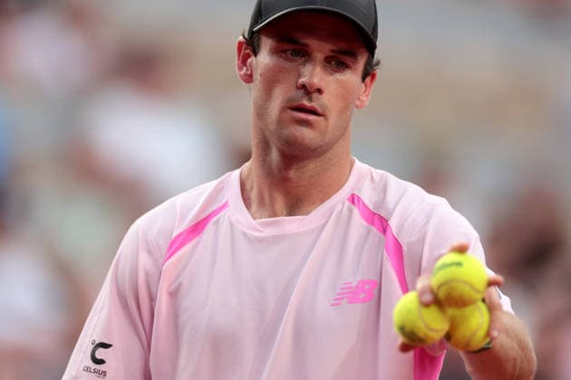 RECORD DATE NOT STATED 29th May 2026; Roland Garros, Paris, France; 2026 French Open Tennis, Day 11; Tommy Paul (USA) selects his balls JonxBromley