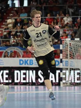 29.05.2026 - Handball - 1. Bundesliga DAIKIN HBL - Saison 2025 2026 - 33. Spieltag: HC Erlangen Metropolregion Nürnberg HCE - Bergischer HC - DaMa - xdaxmax - Kim Voss-Fels (21, Bergischer HC ) freut sich Freude ballt Faust Fäuste