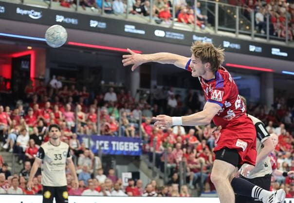 29.05.2026 - Handball - 1. Bundesliga DAIKIN HBL - Saison 2025 2026 - 33. Spieltag: HC Erlangen Metropolregion Nürnberg HCE - Bergischer HC - DaMa - xdaxmax - Christopher Bissel (21, HC Erlangen HCE )