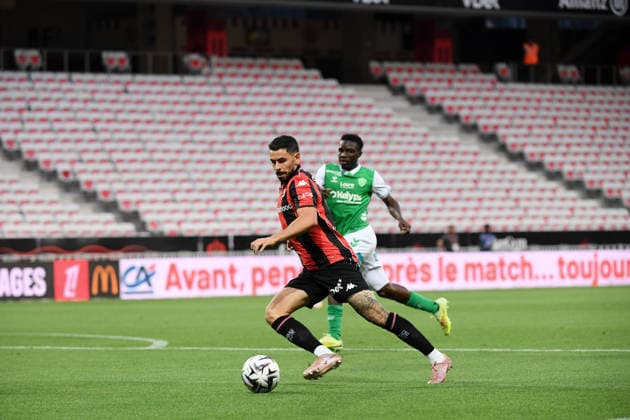OGC Nice v AS Saint-Etienne - Ligue 1 McDonald s 2025 2026 - Relegation Promotion Playoffs 08 Morgan SANSON (ogcn) during the Ligue 1 Relegation Promotion Playoffs matchs between Nice and Saint-Etienne at Allianz Riviera on May 29, 2026 in Nice, France. Nice France  Copyright: xFEPx 776502581